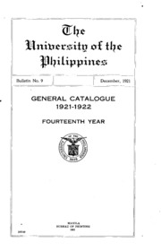 Catalogue; Announcements