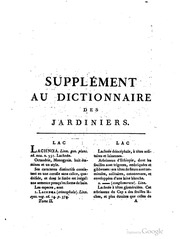 Dictionnaire Des Jardiniers ...