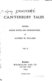 Chaucer's Canterbury Tales;