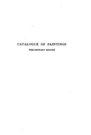 Catalogue Of Paintings