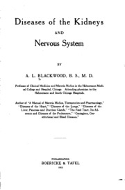 Diseases Of The Kidneys And Nervous System