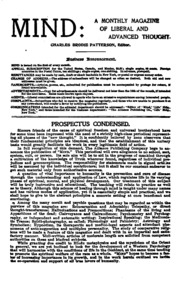 Mind : Science, Philosophy, Religion, Psychology, Metaphysics, Occultism