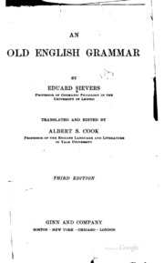 An Old English Grammar