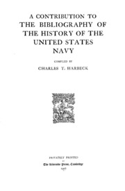 A Contribution To The Bibliography Of The History Of The United States Navy;