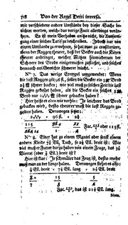 [Demonstrative rechenkunst, worinnen gemeine und kaufmännische rechnungsarten