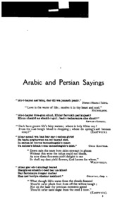 A Dictionary Of Oriental Quotations (arabic And Persian)