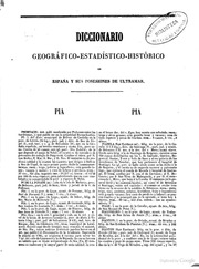 Diccionario geográfico-estadístico-histórico de España y sus posesiones de ultramar