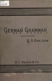 A Short German Grammar For High Schools And Colleges