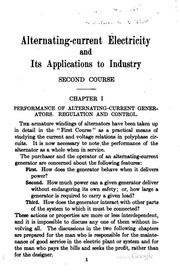 Alternating-current Electricity And Its Applications To Industry