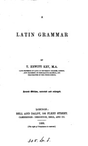 A Latin Grammar