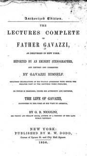 Father Gavazzi's Lectures In New York