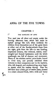 Anna Of The Five Towns