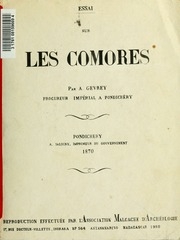 Essai Sur Les Comores