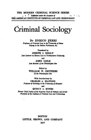 Criminal Sociology