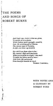 Poems And Songs Or Robert Burns : With Notes And Glossary