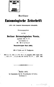 Berliner Entomologische Zeitschrift