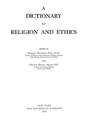 A Dictionary Of Religion And Ethics