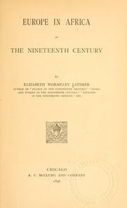 Europe In Africa In The Nineteenth Century
