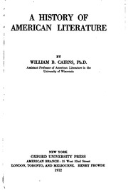 A History Of American Literature
