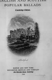 English And Scottish Popular Ballads;
