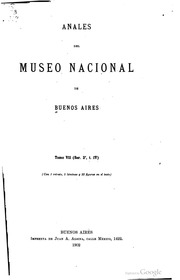 Anales del Museo Argentino de Ciencias Naturales 