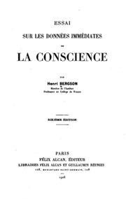 Essai sur les données immédiates de la conscience