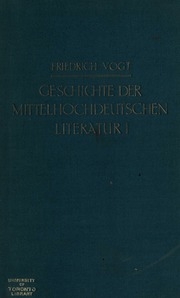 Geschichte Der Mittelhochdeutschen Literatur