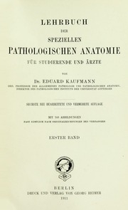 Lehrbuch Der Speziellen Pathologischen Anatomie