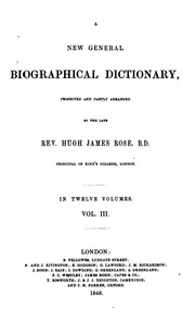 New General Biographical Dictionary