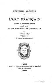 Nouvelles archives de l'art français