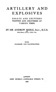 Artillery And Explosives;