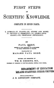 First Steps In Scientific Knowledge.