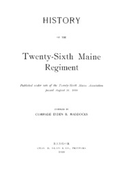 History Of The Twenty-sixth Maine Regiment