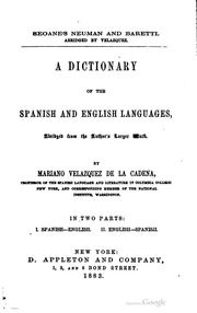 A Dictionary Of The Spanish And English Languages