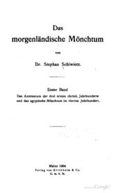 Das Morgenländische mönchtum