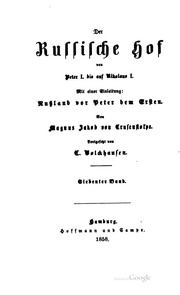 Der Russische Hof Von Peter I. Bis Auf Nicolaus I., Und Einer [!] Einleitung: Russland Vor Peter Dem Ersten