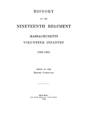 History Of The Nineteenth Regiment, Massachusetts Volunteer Infantry, 1861-1865