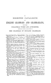 The Grammar Of English Grammars