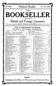 Bookseller : The Organ Of The Book Trade