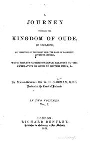 A Journey Through The Kingdom Of Oude In 1849-1850: With Private ...
