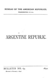 جمهورية الأرجنتين [كتيب]