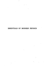 Essentials Of Modern Physics