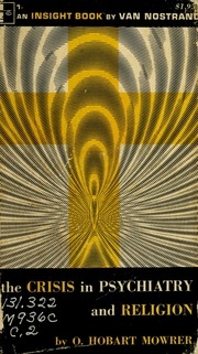 Crisis In Psychiatry And Religion