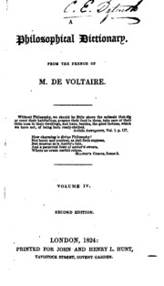 A Philosophical Dictionary