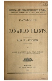 Catalogue Of Canadian Plants