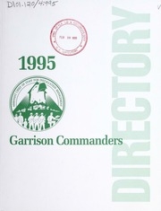 Garrison Commanders Directory