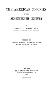 The American Colonies In The Seventeenth Century