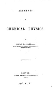 Elements Of Chemical Physics