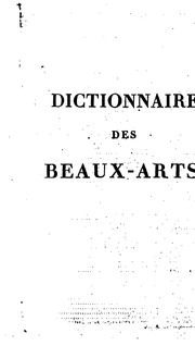 Dictionnaire Des Beaux-arts