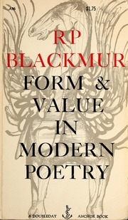 Form And Value In Modern Poetry